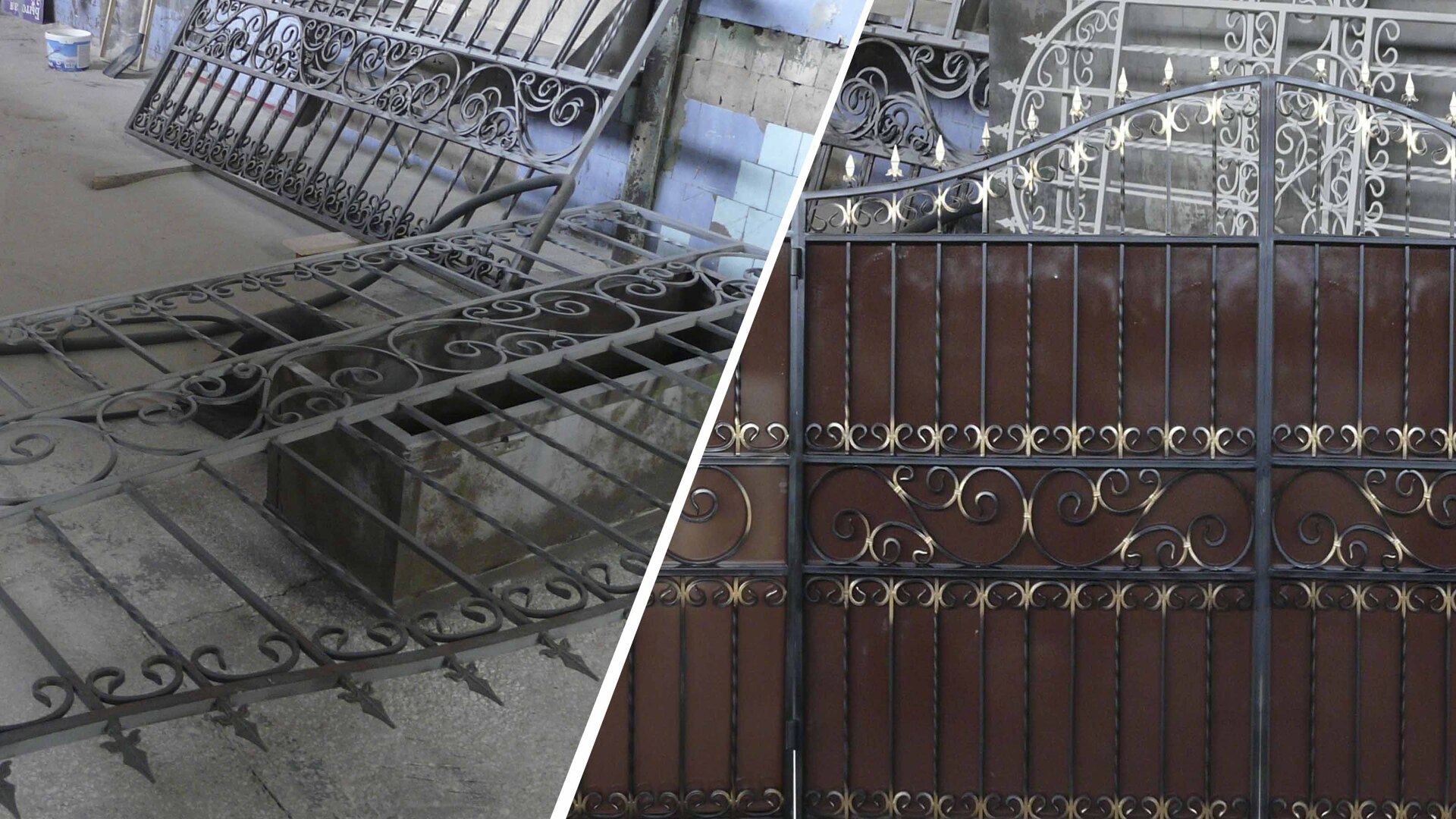 пескоструйка и покраска ворот